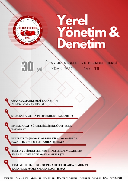 YEREL YÖNETİM VE DENETİM DERGİSİ Nisan 2025